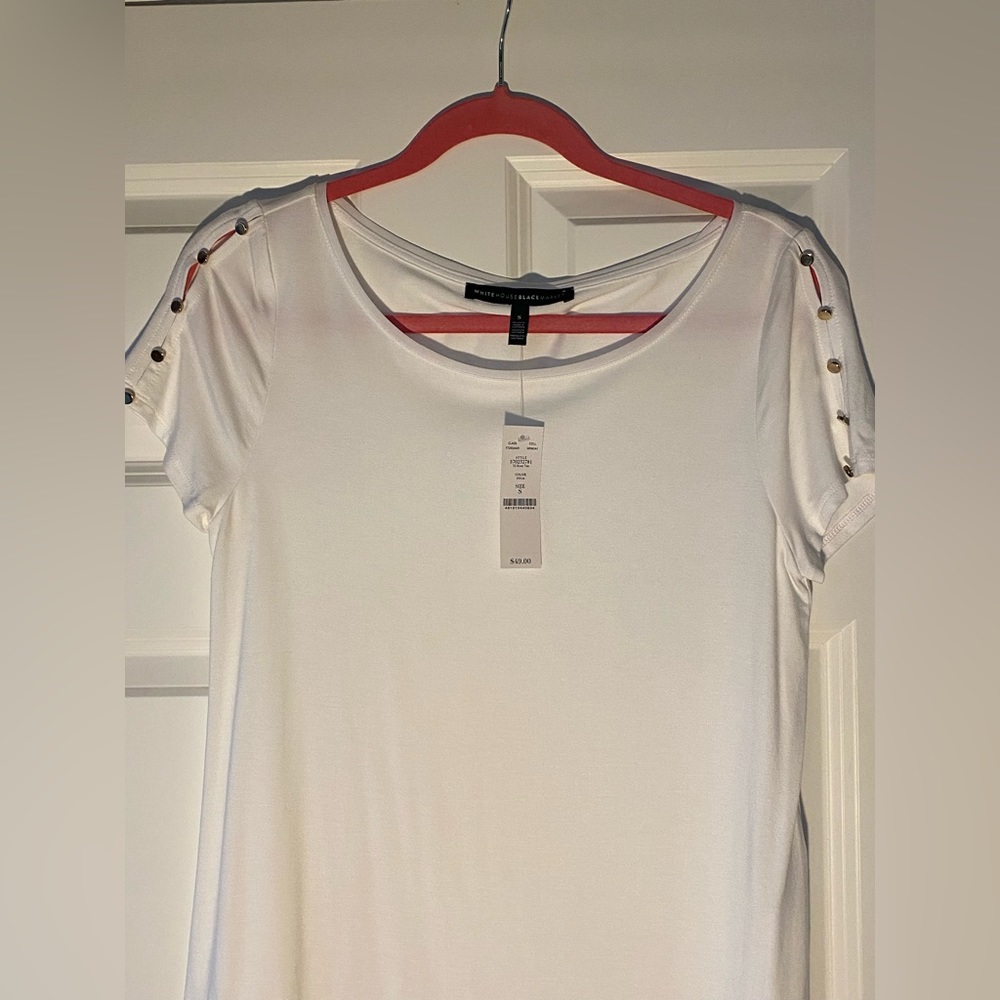 White House Black Market White Top Size Small